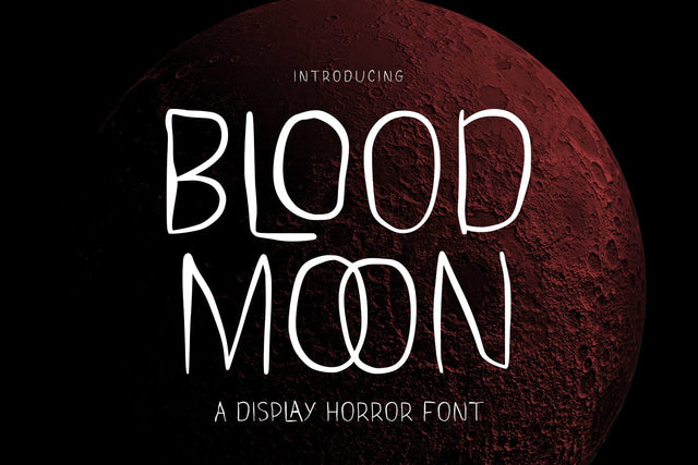 Blood Moon - Display Font Font Alpaprana Studio 