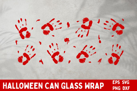 Blood splatter libbey can glass wrap, 16oz halloween beer can svg Sublimation AnastasiyaArtDesign 