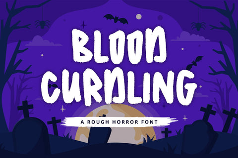 Bloodcurdling - Horror Display Font Font Alpaprana Studio 