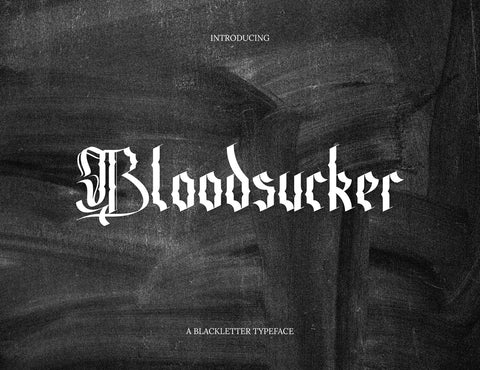 Bloodsucker Modern Blackletter Font inferno.studio3 