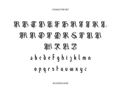 Bloodsucker Modern Blackletter Font inferno.studio3 