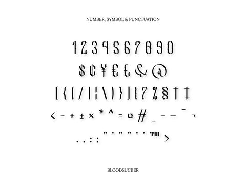 Bloodsucker Modern Blackletter Font inferno.studio3 