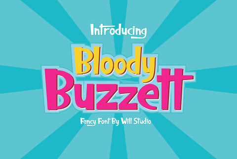 Bloody Buzzett Font Willetter Studio 