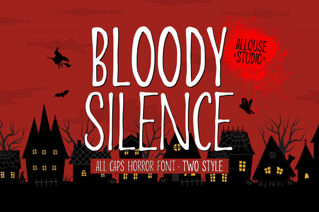 Bloody Silence Font Allouse.Studio 