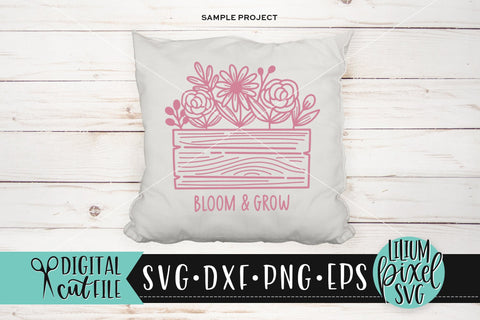 Bloom and Grow - Spring SVG SVG Lilium Pixel SVG 