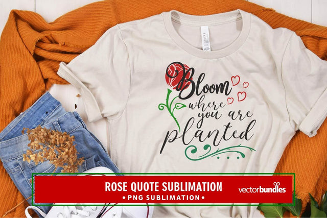 Bloom where you are planted sublimation Sublimation vectorbundles 