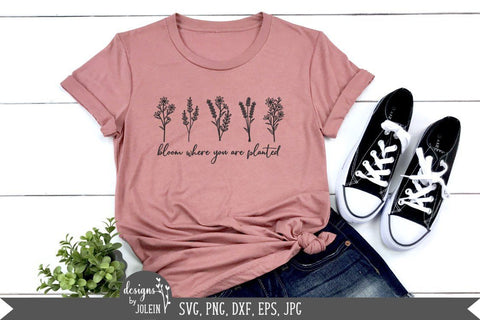 Bloom where you are planted SVG Designs by Jolein 