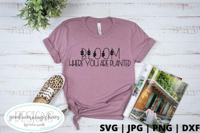 Bloom where you are planted SVG Good Morning Chaos 