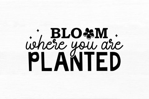 Bloom where you SVG Design SVG Regulrcrative 