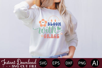 Bloom With Grace sublimation design Sublimation designmaster24 