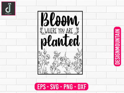 Bloom with grace svg design SVG Alihossainbd 
