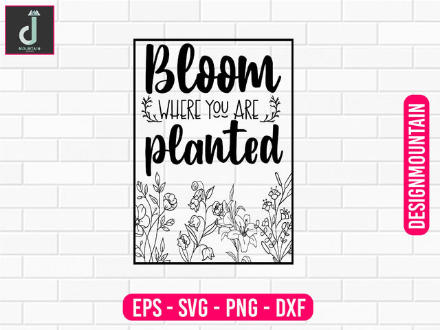 Bloom with grace svg design SVG Alihossainbd 