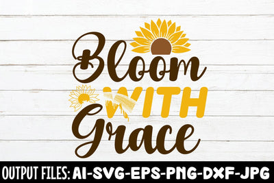 Bloom With Grace SVG DESIGN SVG Rafiqul20606 