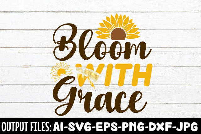 Bloom With Grace SVG DESIGN SVG Rafiqul20606 