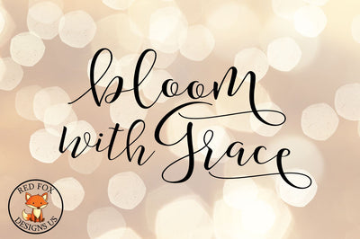 Bloom with Grace SVG | Easter Spring | SVG PNG DXF SVG RedFoxDesignsUS 