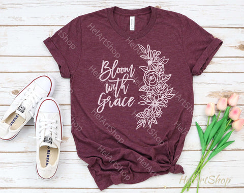 Bloom with grace svg SVG _HelArtShop_ 