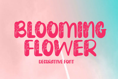 Blooming Flower Font LetterdayStudio 