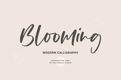 Blooming Font Aestherica Studio 