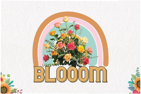 Blooom Flower Retro Sublimation Sublimation Jagonath Roy 