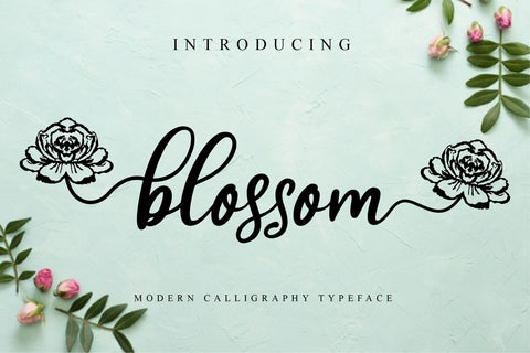 blossom script Font Anastasia 