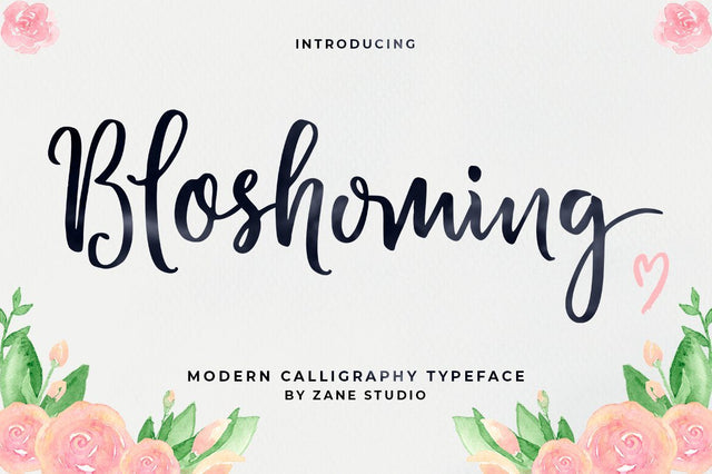 Blossomed Script Font Zane Studio55 