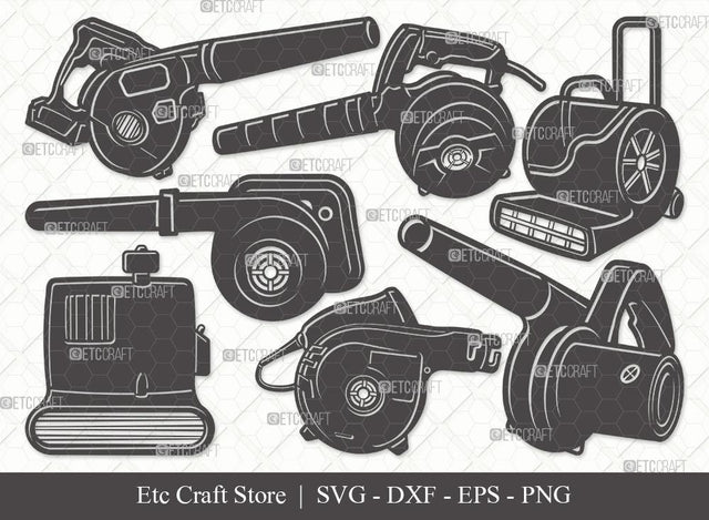 Blower Machine Silhouette SVG Cut File | Blower Machine SVG | Leaf Blowers Svg | Electric Blower Svg | Blower Svg Bundle SVG ETC Craft 