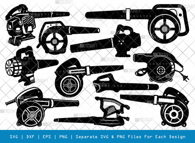 Blower Machine SVG Cut Files | Blower Machine Silhouette | Leaf Vacuum Svg | Leaf Blower Svg | Landscaping Svg | Electric Blower Svg | Blower Machine Bundle SVG ETC Craft 