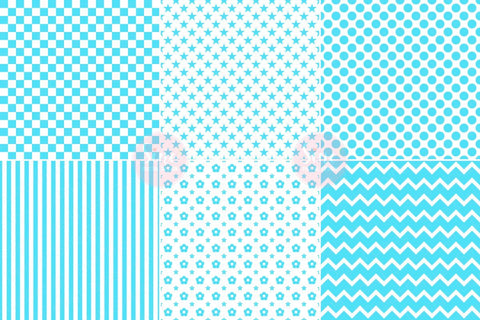 Blue and White Pattern Seamless Digital Paper Backgrounds Digital Pattern SineDigitalDesign 