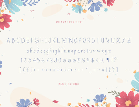 Blue Bridge Modern Calligraphy Font inferno.studio3 