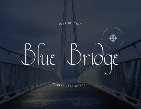 Blue Bridge Modern Calligraphy Font inferno.studio3 