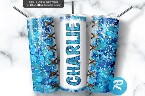 Blue Camo Charlie 20 oz / 30 oz Tumbler PNG Sublimation Regulrcrative 