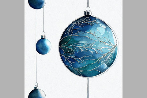 Blue Christmas decorations. Seamless pattern. Vintage motif. Digital art Digital Pattern Zoya Miller 