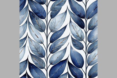 Blue Christmas decorations Seamless pattern Vintage motif - So Fontsy