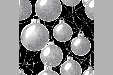 Blue Christmas decorations. Seamless return pattern. Vintage motif. Digital art Digital Pattern Zoya Miller 