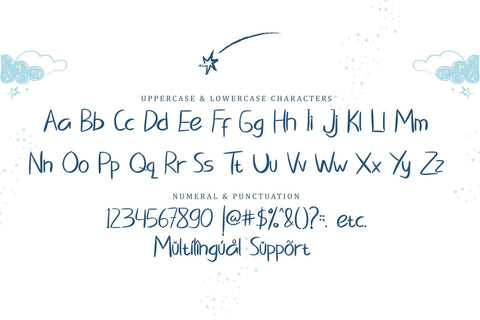 Blue Dino Font Sakha Design Studio 