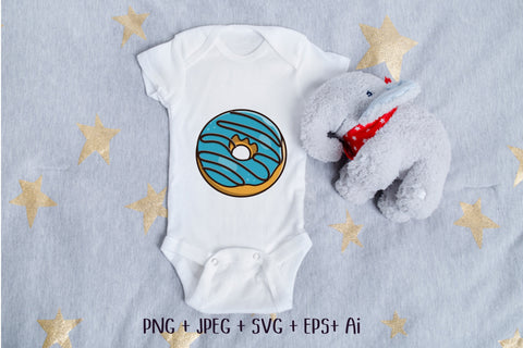 Blue Donut SVG Aisyah 