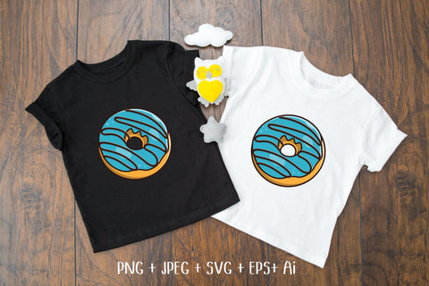 Blue Donut SVG Aisyah 