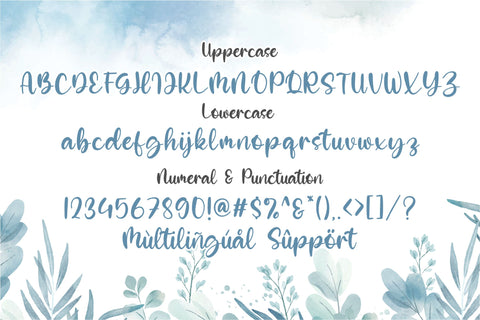 Blue Elfira Font Qwrtype Foundry 