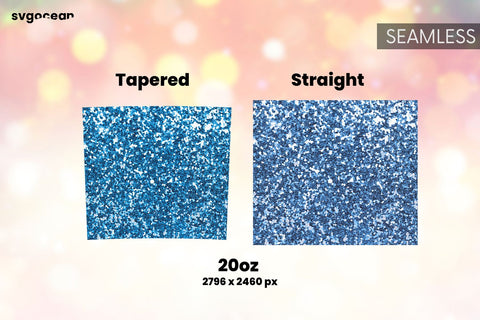 Blue Glitter Tumbler | PNG Bundle | Tumbler 20oz Sublimation SvgOcean 