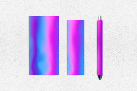 Blue Holographic Pen, Summer Sublimation Epoxy Pen Bundle Sublimation Natasha Prando 