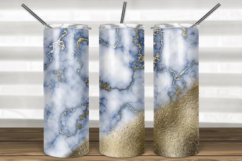 Blue Marble 20oz Skinny Tumbler Sublimation Sublimation Marlene Campos 