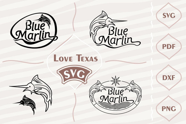 Blue Marlin - SVG bundle SVG Digital Mojito 