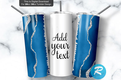 Blue Milky 20 oz / 30 oz Tumbler PNG Sublimation Regulrcrative 