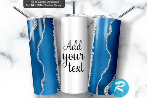 Blue Milky 20 oz / 30 oz Tumbler PNG Sublimation Regulrcrative 