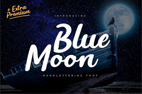 Blue Moon Font twinletter 