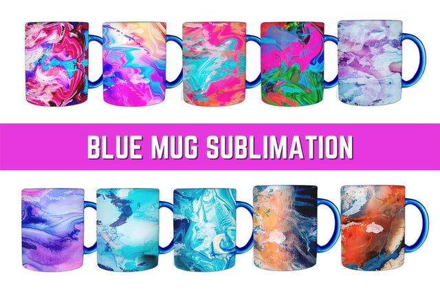 Blue Mug Sublimation Sublimation SvgOcean 