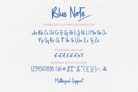 Blue Note Font Sakha Design Studio 