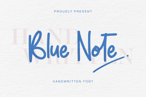 Blue Note Font Sakha Design Studio 