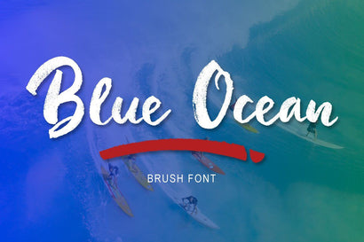 Blue Ocean Brush Font Fajri Adi 