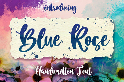 Blue Rose Script Font Din Studio 